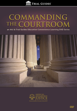 Commanding the Courtroom DVD white pillars with title