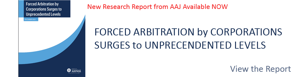 Forced Arbitration Surges 970x250 House Ad