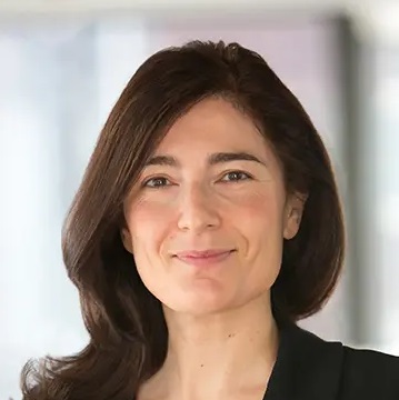 Julie Rikelman in a dark suit