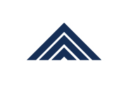 Three stacked navy triangles