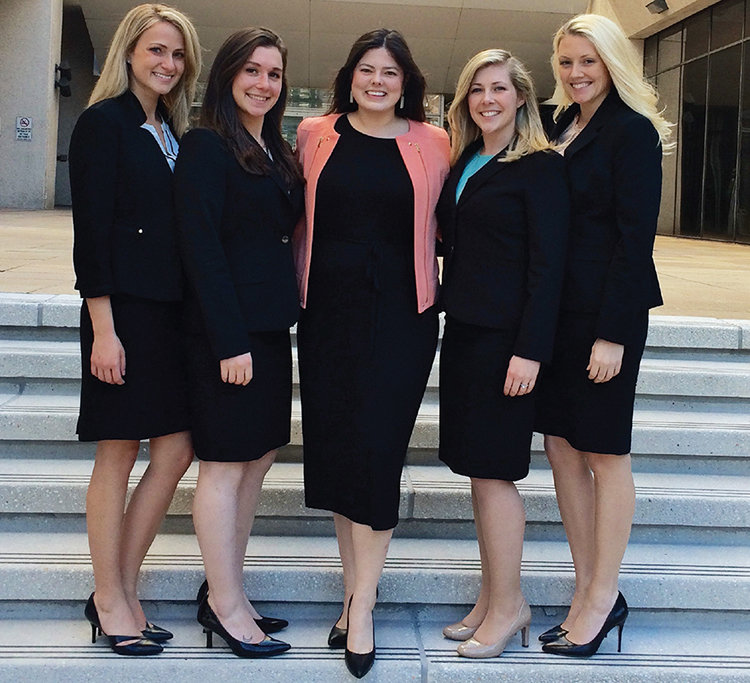The 2016 national champions from Drexel University Thomas R. Kline School of Law in Philadelphia