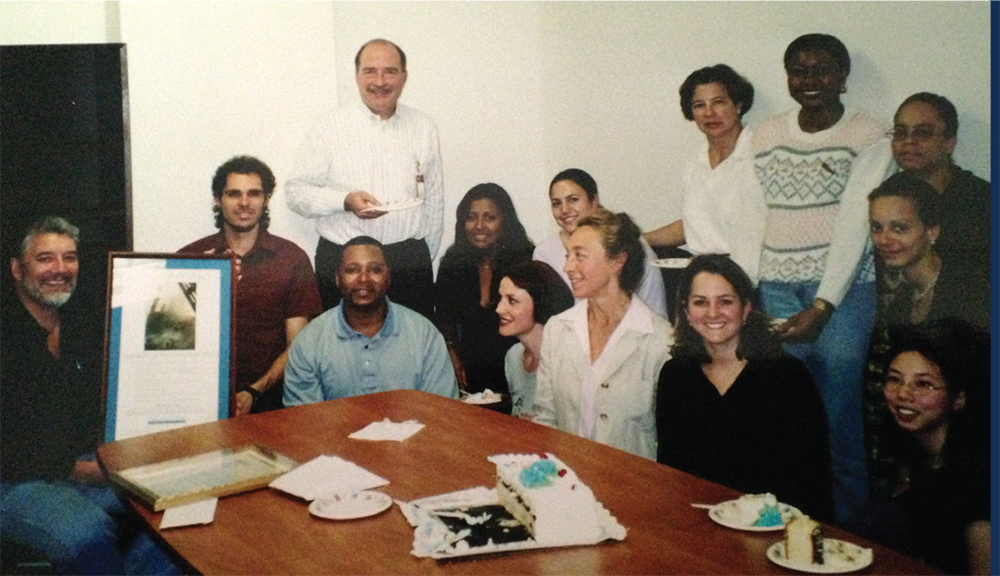 Bill Mauk and TLC volunteers on his last day at the TLC office in New York City.