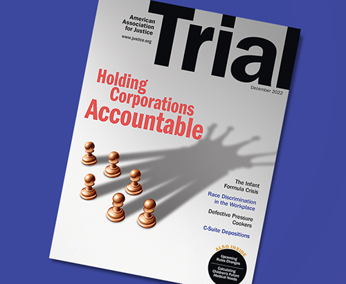 December 2022 Trial cover Holding Corporations Accountable