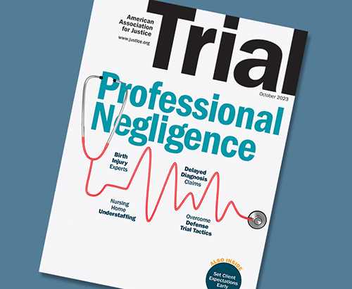 October 2023 Trial cover Professional Negligence