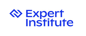 Expert Institute in blue font